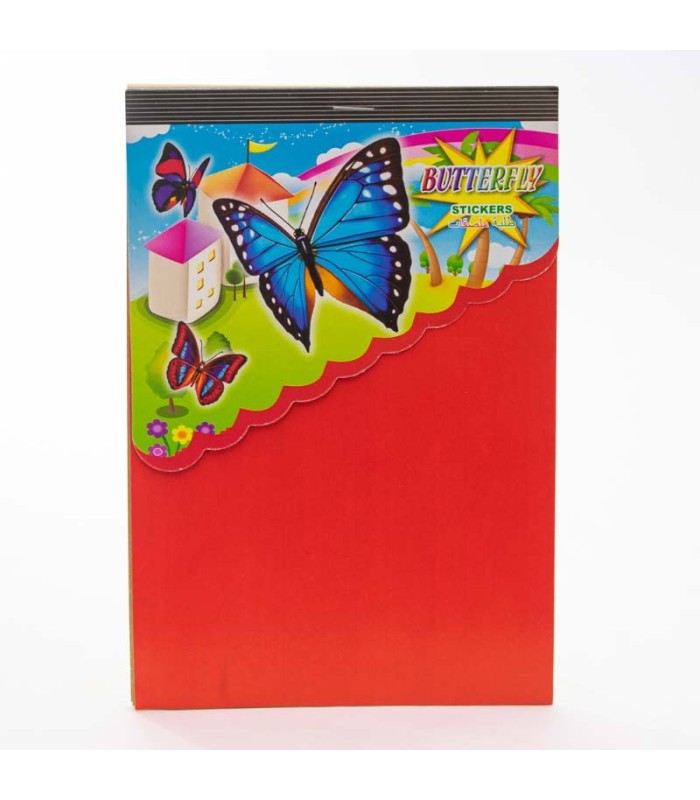 Papel adhesivo de 8 colores mate 13x19cm