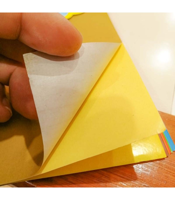 Papel adhesivo de 8 colores mate 13x19cm