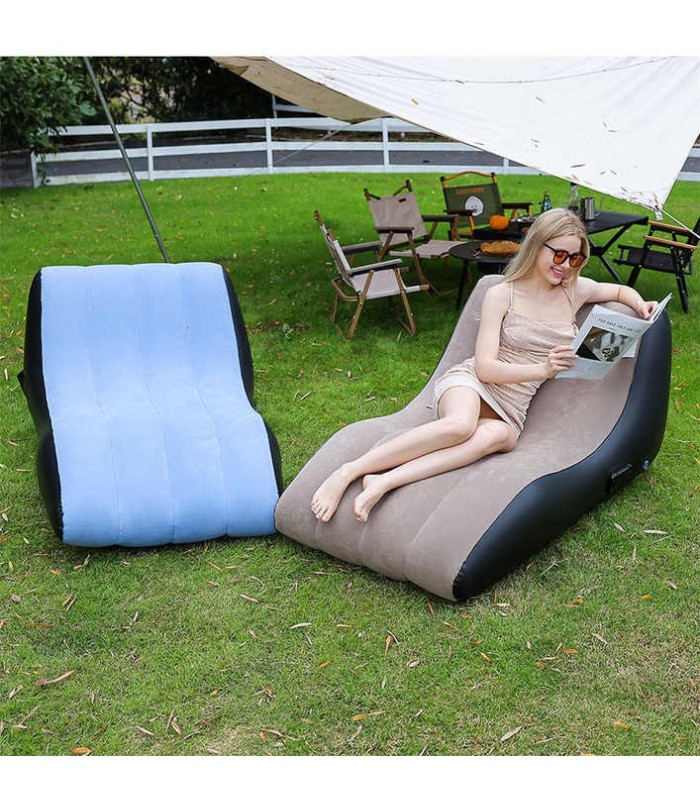 Reposera inflable automatico 138x78cm