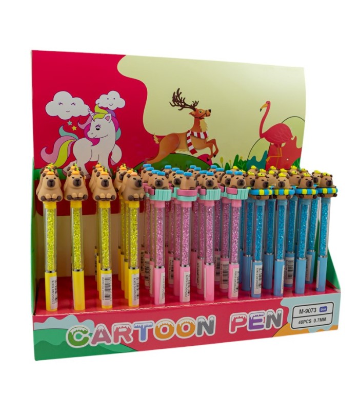 Boligrafo capibara con strass