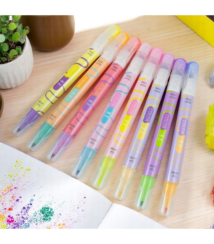 RESALTADOR TONO PASTEL 8PC