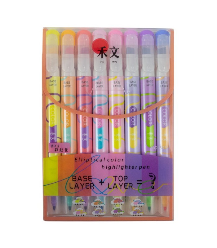 RESALTADOR TONO PASTEL 8PC