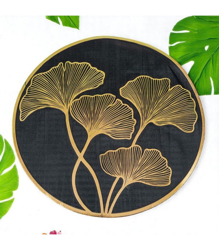 MANTEL INDIVIDUAL HOJA GINKGO 38CM