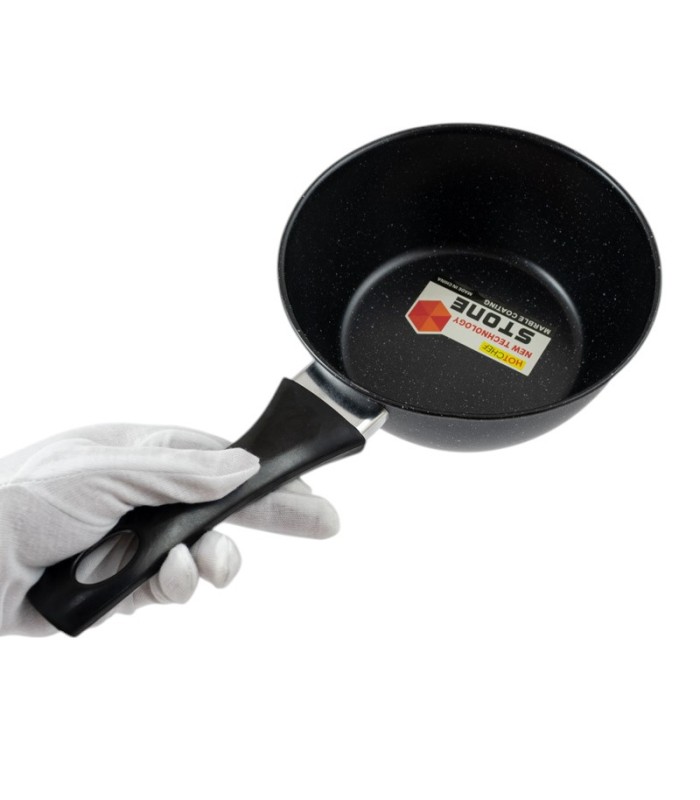 Olla de hierro marmol negro 16cm