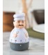 Temporizador de cocina forma chef