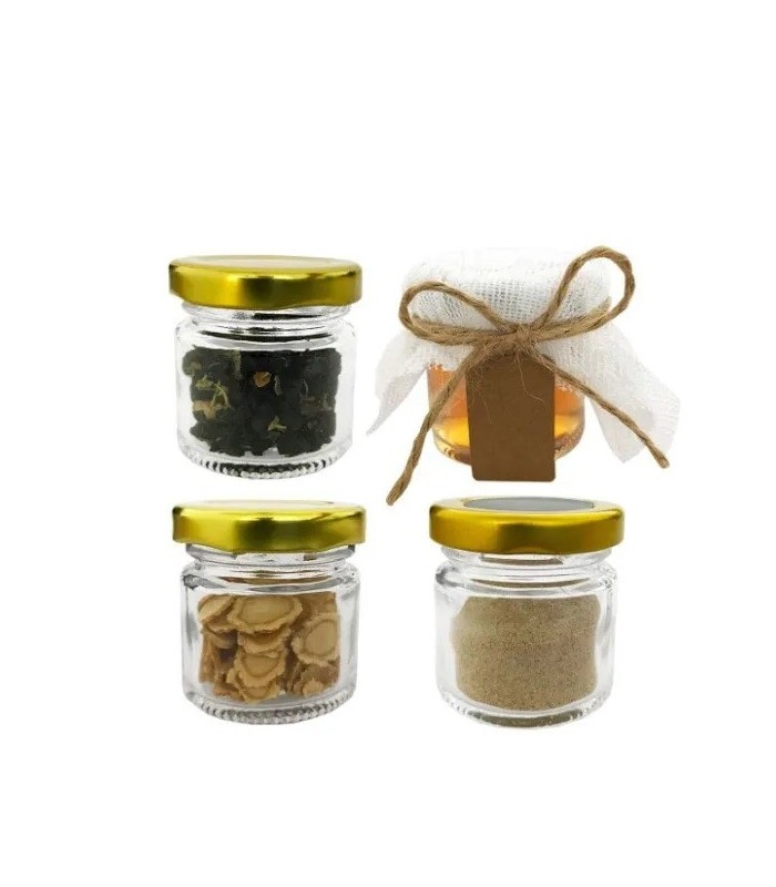 Frasco de vidrio con tapa 50ml