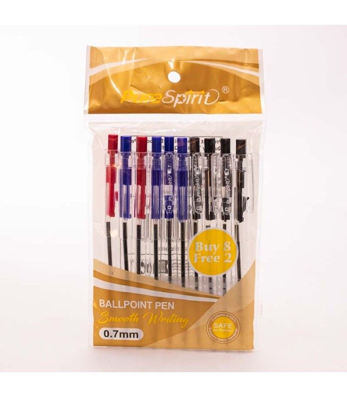 Birome de 3 colores 0.7mm 10 piezas