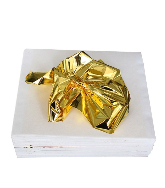 papel lamina de oro para manualidaddes 100hj
