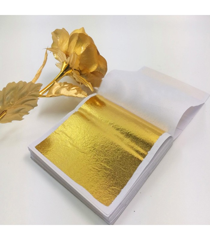 papel lamina de oro para manualidaddes 100hj