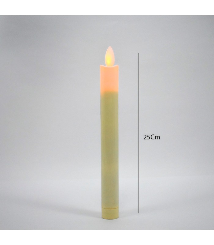 Vela artificial con luz led calido
