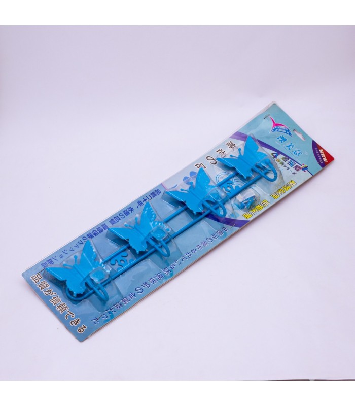 Gancho diseño mariposa 4 cabeza 43x10cm